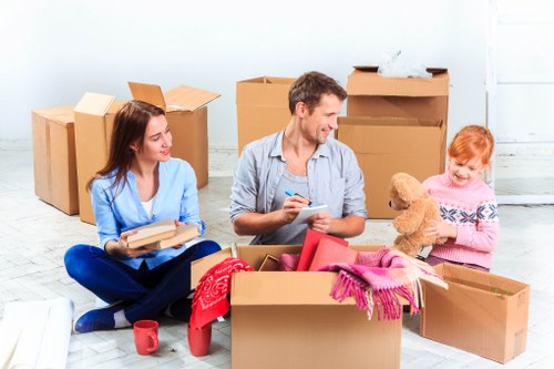 Professional movers completing a secure and careful removal