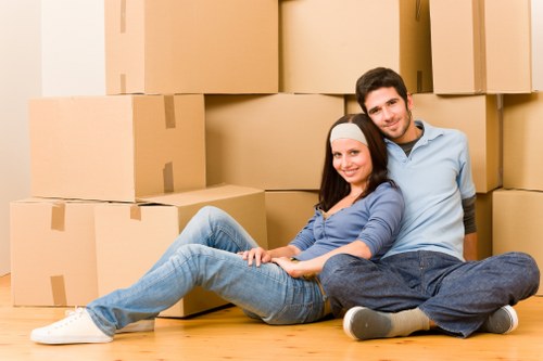 Professional moving crew completing a lawful removals job