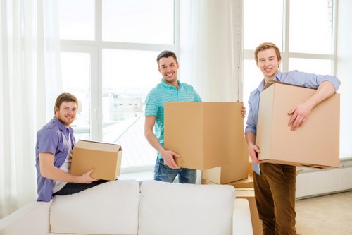 Residential moving support in Waterloo with a van and helper
