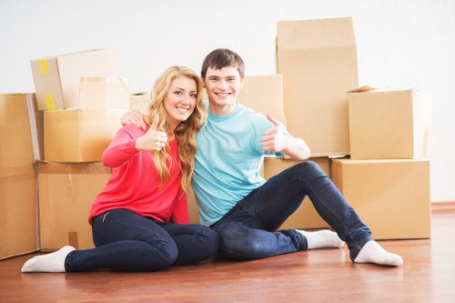 Protective packing materials including bubble wrap and tape for Waterloo moves