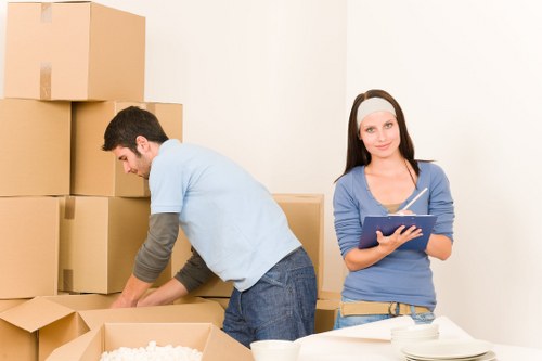 Office relocation prepared with a removal van in Waterloo