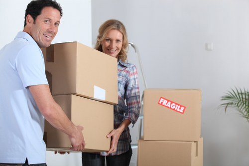 Reusable furniture and household items prepared for charity donation